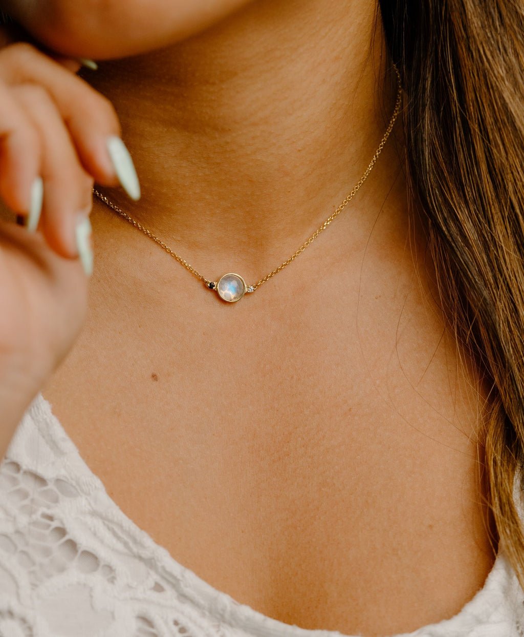 Moonstone Necklace-Choker